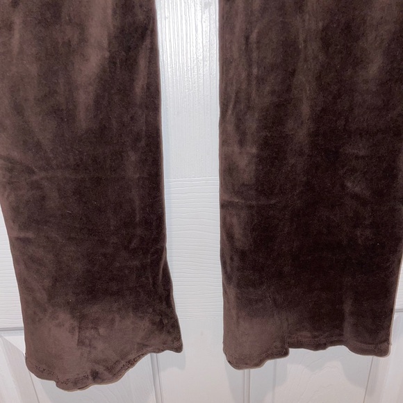 Juicy Couture Womens Track Pants Joggers Brown Velour Pants P - Picture 8 of 9